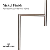 NNEDPE Nickel Metal Arc Floor Lamp