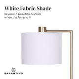 NNEDPE Task Lamp with USB Charging Port Antique Metal Brass Finish