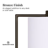 NNEDPE Metal Task Lamp with USB Port - Bronze