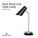 NNEDPE Black/Brass Table Lamp