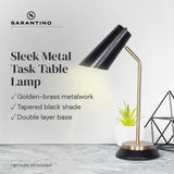 NNEDPE Black/Brass Table Lamp