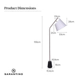 NNEDPE Modern Arc Floor Lamp
