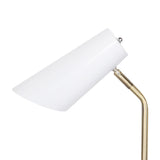 NNEDPE White/Brass Table Lamp
