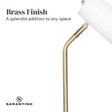 NNEDPE White/Brass Table Lamp