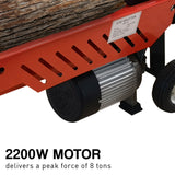 NNEDPE 8 Ton 2.2kW Heavy-Duty Electric Hydraulic Log Splitter