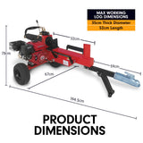 NNEDPE 20 ton Petrol Log Splitter