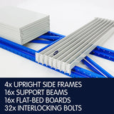 NNEDPE 2 Bay Garage Storage Steel Rack Long Span Shelving 2m-wide