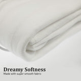 NNEDPE Heated Electric Blanket Queen Fitted Polyester - White