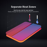 NNEDPE Heated Electric Blanket Fitted Underlay Winter Double