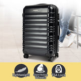 NNEDPE Suitcase 20in Hard Shell ABS+PC - Stygian Black