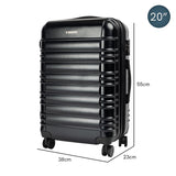 NNEDPE Suitcase 20in Hard Shell ABS+PC - Stygian Black