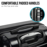 NNEDPE Suitcase 24in Hard Shell ABS+PC - Stygian Black