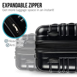 NNEDPE Suitcase 24in Hard Shell ABS+PC - Stygian Black
