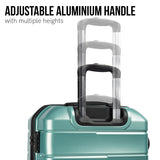 NNEDPE 24in Hard Shell Suitcase ABS+PC - Electric Teal