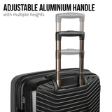NNEDPE 24in Lightweight Hard Shell Suitcase - Obsidian Black