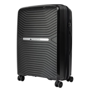 NNEDPE 24in Lightweight Hard Shell Suitcase - Obsidian Black