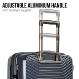 NNEDPE 24in Lightweight Hard Shell Suitcase - Aegean Blue