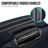 NNEDPE 24in Lightweight Hard Shell Suitcase - Aegean Blue