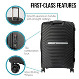 NNEDPE 29in Lightweight Hard Shell Suitcase - Obsidian Black