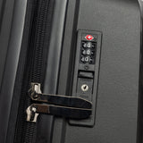 NNEDPE 3PC Luggage Set Hard Shell Suitcase - Obsidian Black