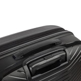 NNEDPE 3PC Luggage Set Hard Shell Suitcase - Obsidian Black