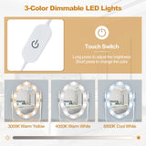 NNECW Makeup Dressing Table with Lighted Mirror for Women