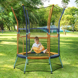 NNECW Mini Trampoline with Safety Enclosure Net