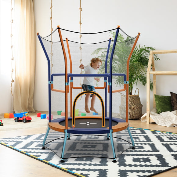 NNECW Mini Trampoline with Safety Enclosure Net