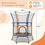 NNECW Mini Trampoline with Safety Enclosure Net
