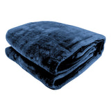 NNEDPE Faux Mink Blanket 800GSM Heavy Double-Sided - Navy Blue