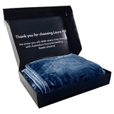 NNEDPE Faux Mink Blanket 800GSM Heavy Double-Sided - Navy Blue