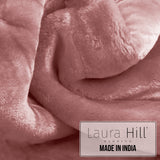 NNEDPE 800GSM Heavy Double-Sided Queen Faux Mink Blanket - Pink