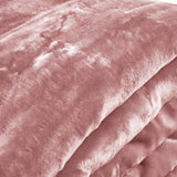 NNEDPE 800GSM Heavy Double-Sided Queen Faux Mink Blanket - Pink