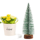NNEOBA Mini Snow Fir Christmas Tree with Ornaments