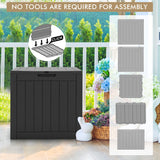 NNECW 118L Deck Box for Patio Tools-Black