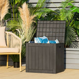 NNECW 118L Deck Box for Patio Tools-Black