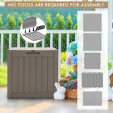 NNECW 118L Deck Box for Patio Tools-Gray