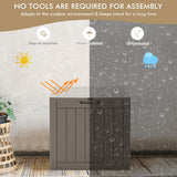 NNECW 118L Deck Box for Patio Tools-Gray