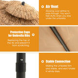 NNECW Thatched Tiki Umbrella with 8 Ribs and Tilt Adjustment