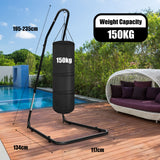 NNECW Hammock Chair with Adjustable Steel Sand &amp; Pillow &amp; Cushions-Beige