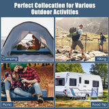 NNECW Waterproof Roll up Memory Foam Camping Mattress for Sleepover, Traveling, Hiking