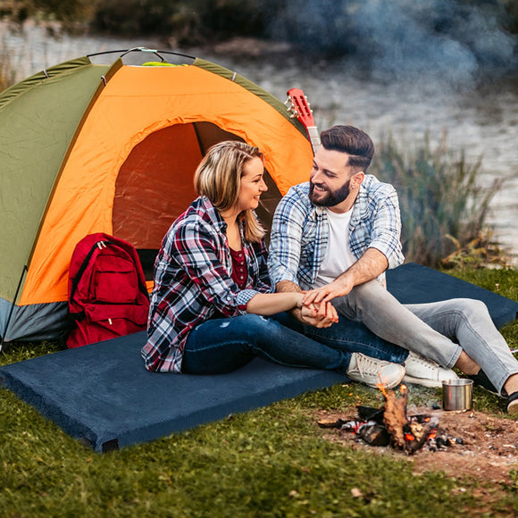 NNECW Waterproof Roll up Memory Foam Camping Mattress for Sleepover, Traveling, Hiking