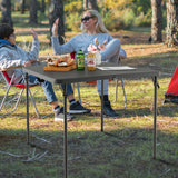 NNECW Portable Picnic Table with All-Weather HDPE Tabletop-Grey