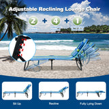 NNECW Folding Face Down Tanning Chair with 3 Removable Pillows for Patio