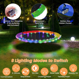NNECW 100cm Saucer Tree Swing with LED Lights for Kids-Multicolor