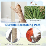 NNECW 3-level Ocean-themed Cat Tree with Sisal Covered Scratching Posts