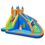 NNECW Inflatable Water Slide Wet & Dry Bounce House with Carrying Bag (without Blower)