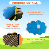 NNECW Inflatable Water Slide Wet & Dry Bounce House with Carrying Bag (without Blower)