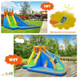 NNECW Inflatable Water Slide Wet & Dry Bounce House with Carrying Bag (without Blower)