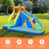 NNECW Inflatable Water Slide Wet & Dry Bounce House with Carrying Bag (without Blower)